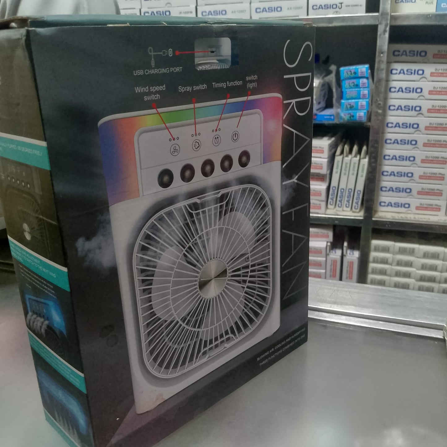 LuxeBloom™ HydroBreeze | 3-in-1 Smart Misting Desk Air Cooler