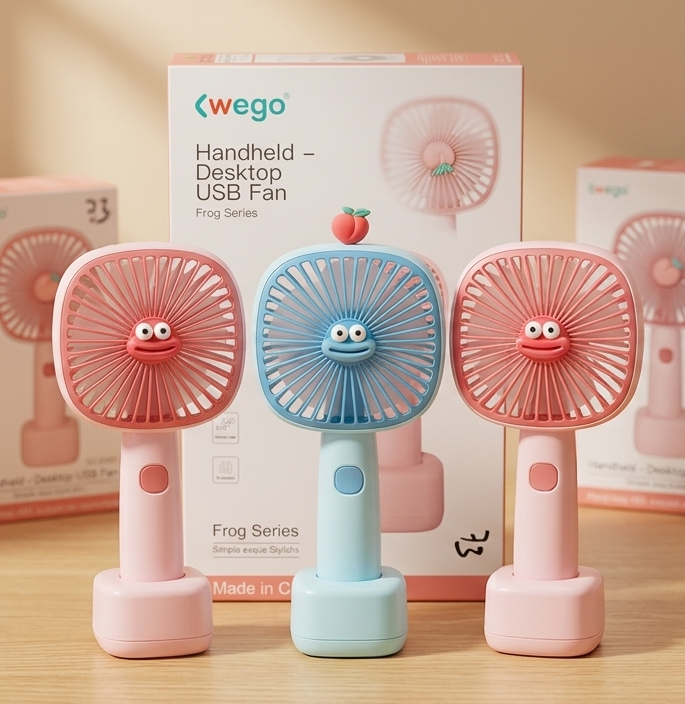 GoggleEye™ Mini Fan | Cute Portable 2-in-1 Rechargeable Fan