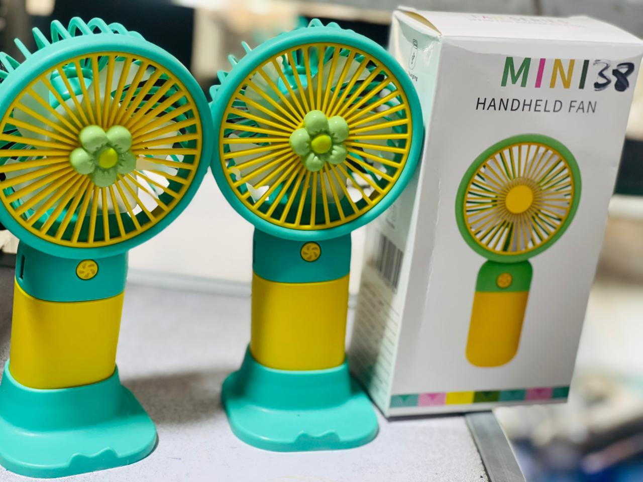 USB Mini Wind Power Handheld Fan | High Quality Portable Student Office Cute Small Cooling Fans