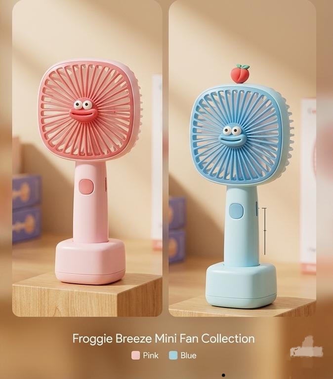 GoggleEye™ Mini Fan | Cute Portable 2-in-1 Rechargeable Fan