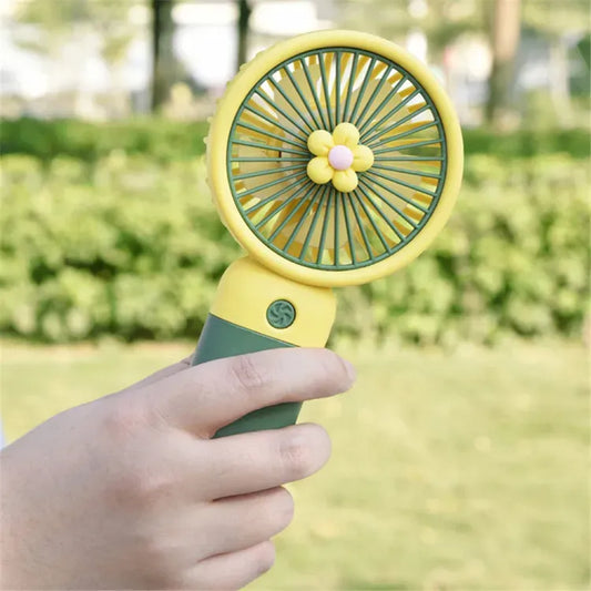 USB Mini Wind Power Handheld Fan | High Quality Portable Student Office Cute Small Cooling Fans